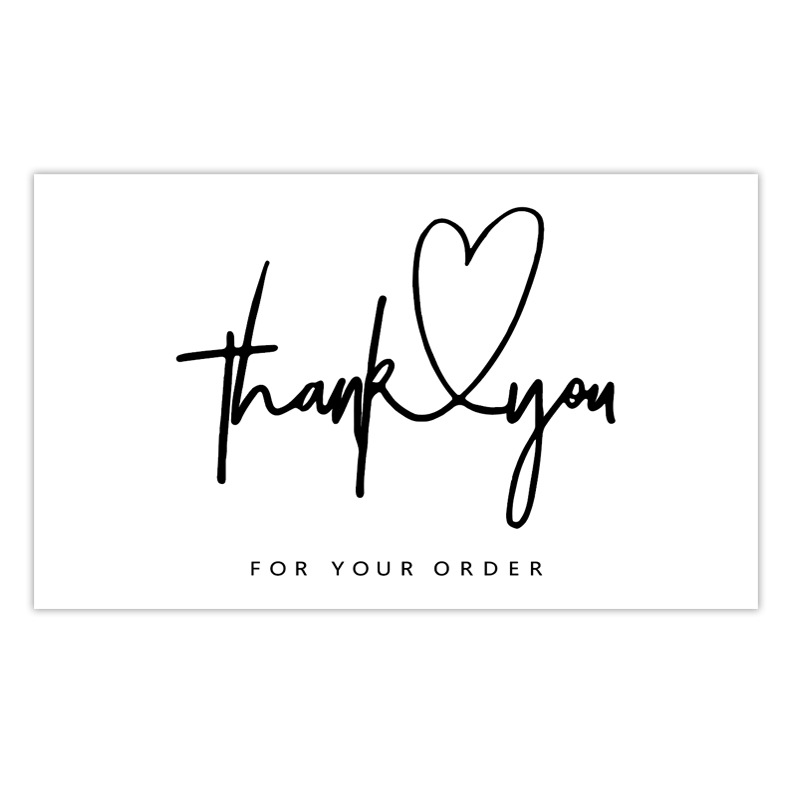 Simple Gift Packaging Greeting Coated Paper Card