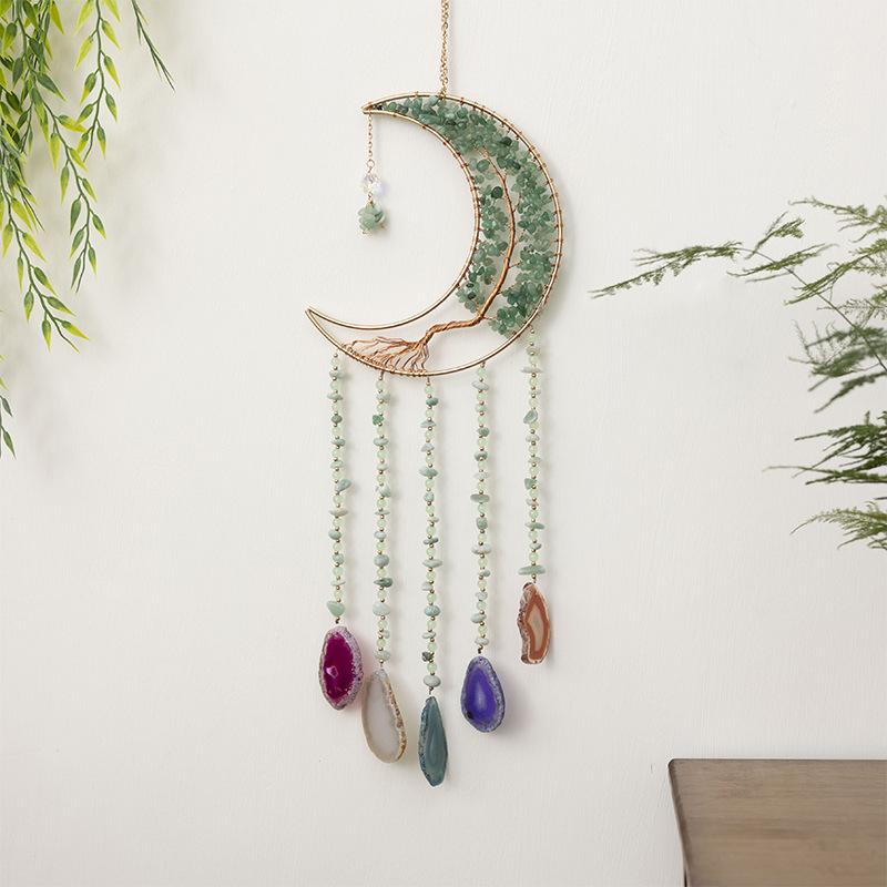Natural Agate Crystal Crushed Stone Dream Catcher - Image 4