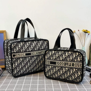 houndstooth cosmetic bag-canvas-26 * 14 *22.5cm-1 piece