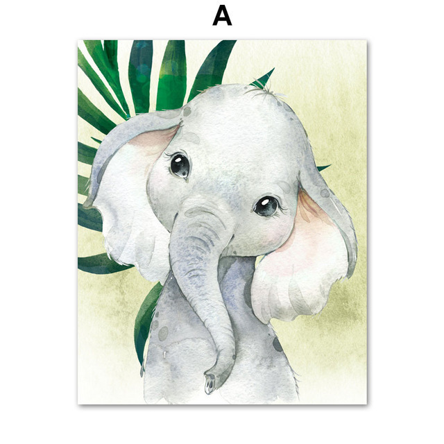 Cute Cartoon Small Animal Print Decorative Painting