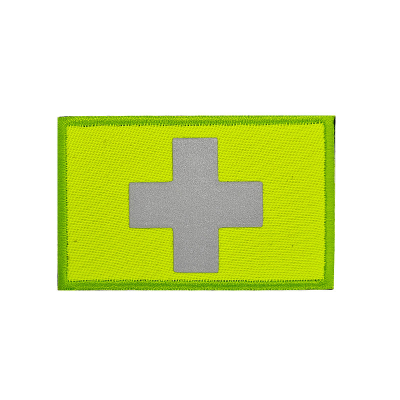 Red Cross Badge Medical First Aid Patch IR Reflective Embroidered Cloth Stickers - Image 4
