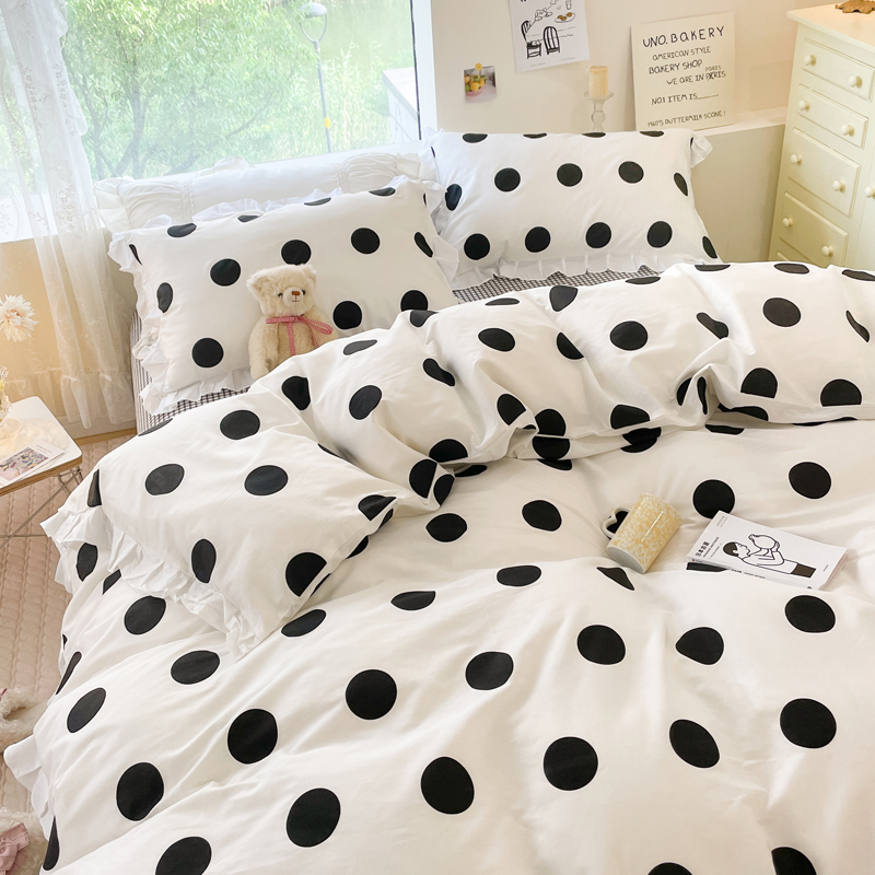 Small Floral Cotton Four-piece Bed Princess Style - Image 4