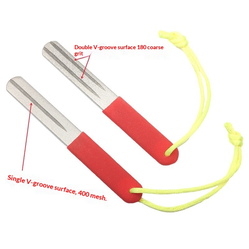 Ultra-hard Diamond Camping Outdoor Mini Sharpening Tool With Whetstone Hook