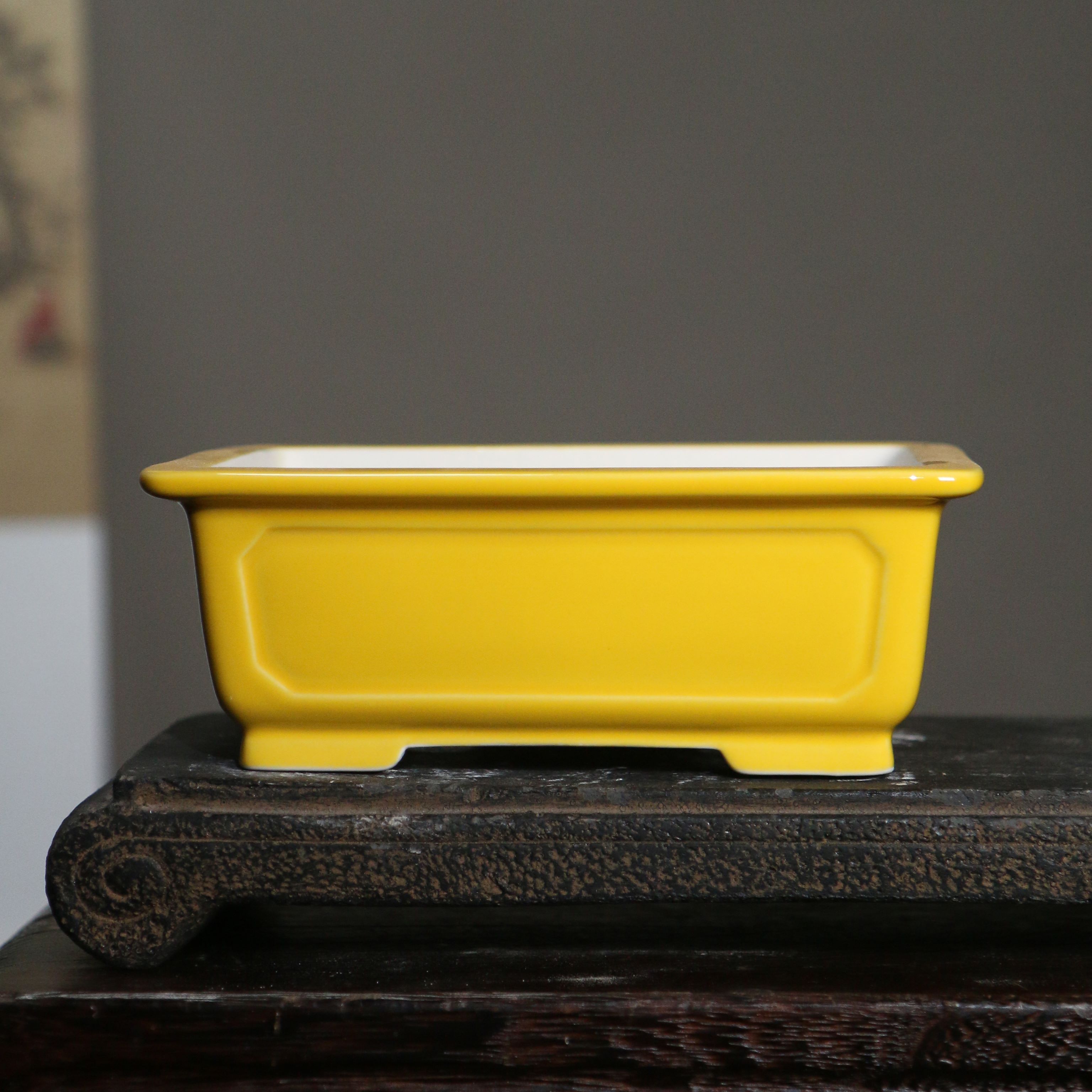 Purple Sand Flowerpot Ceramic Basin Rectangular