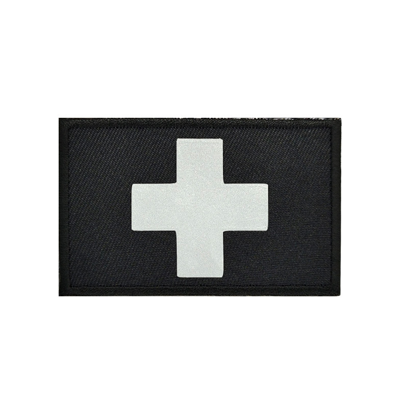 Red Cross Badge Medical First Aid Patch IR Reflective Embroidered Cloth Stickers - Image 3