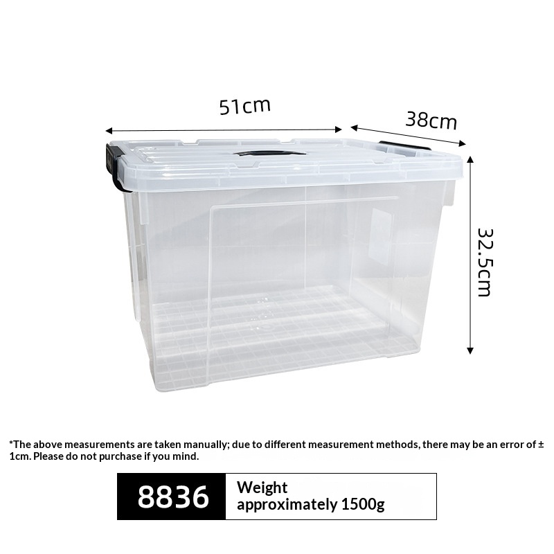 Multi Specification Plastic Transparent Organizing Box, Thickened Right Angle Storage Box, Storage Box, Toy Clothes, Blankets, Wardrobe, Bed Bottom