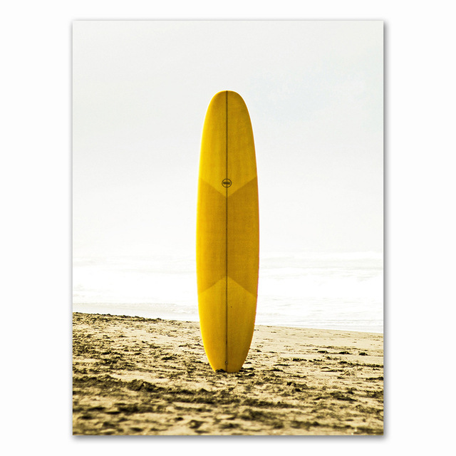 Surf Art Canvas Beach Surfboard Decorative Print Core - Image 4