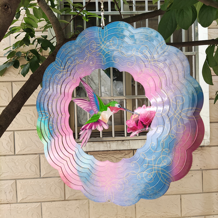 Rotating Wind Chime 12 Inch Color Wind Rotation - Image 10