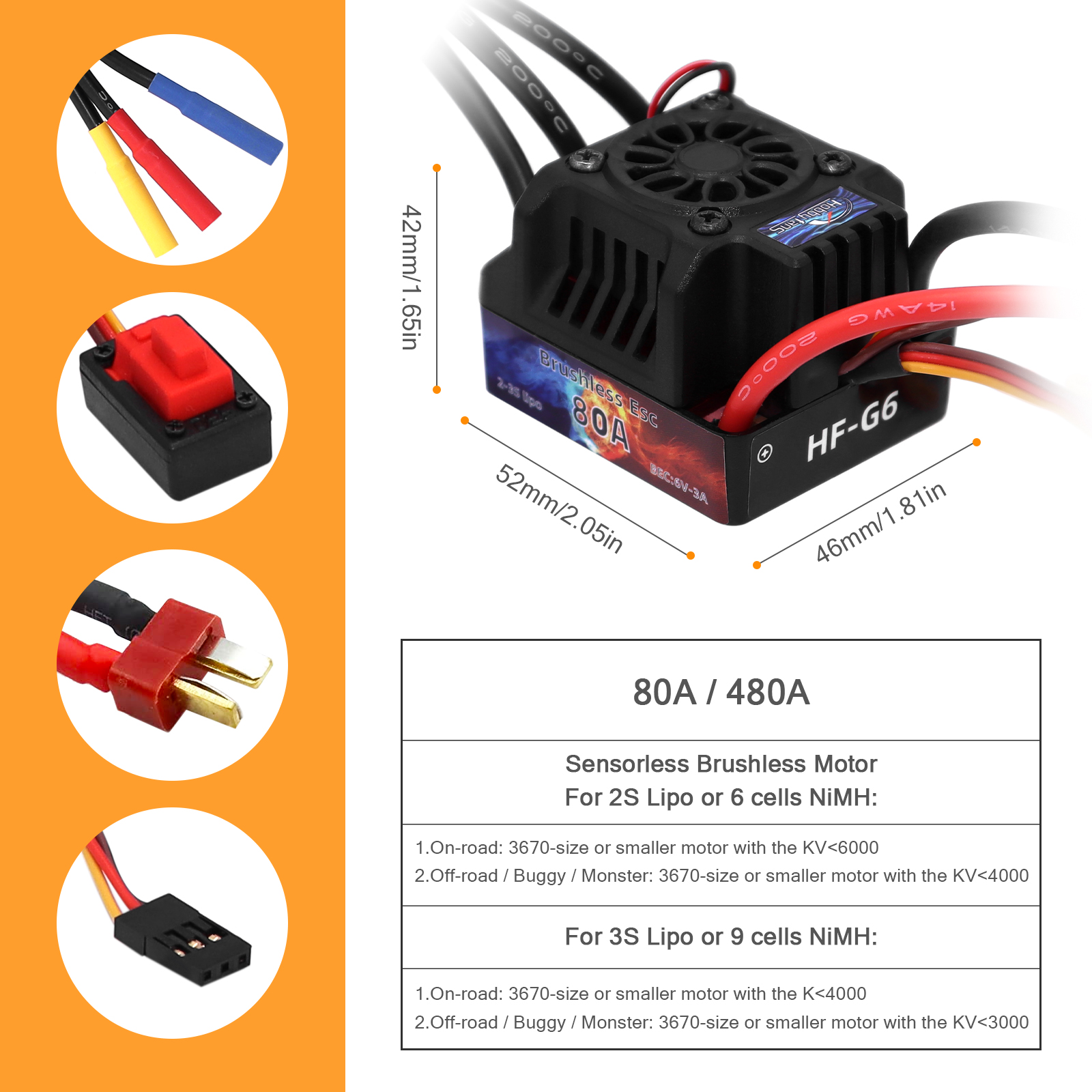 Brushless Motor 60A Brushless Adjustable Set - Image 4