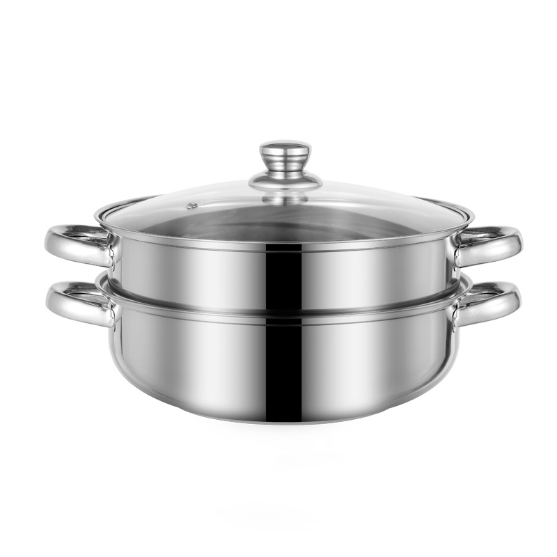 Stainless Steel Steamer Steaming Rack Double-layer Soup Pot