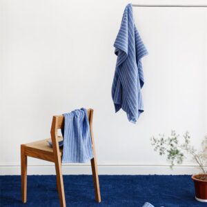 Pure Cotton Simple Striped Towel Two-color Bathroom Absorbent