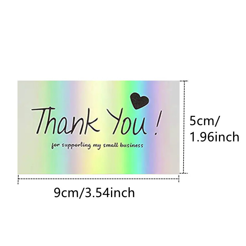 50 Sheetspack Laser Holographic Gift Card Greeting Card Gift - Image 3