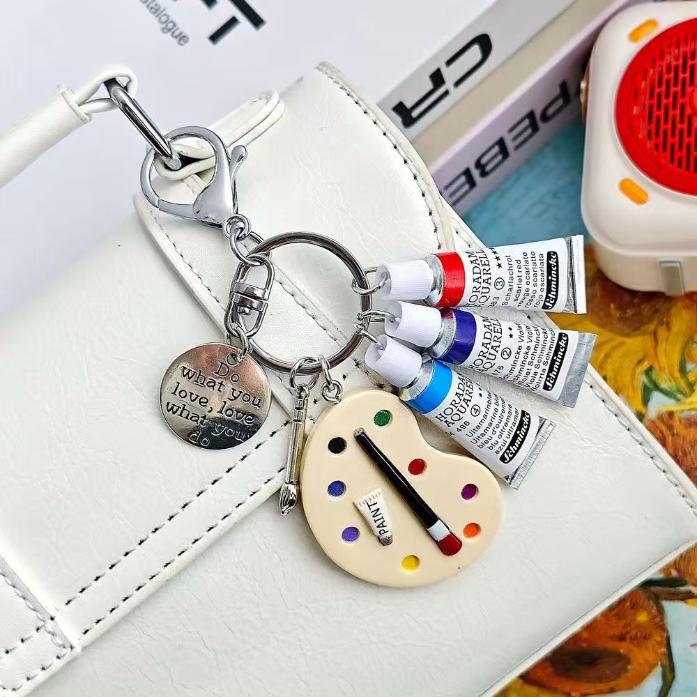 Q-version Drawing Board Paint Palette Bag Charm - Image 6
