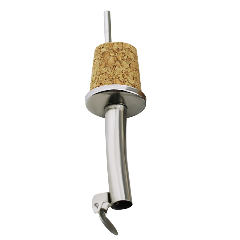 Stainless Steel Oil Bottle Stopper Cork With Small Tube - Image 4