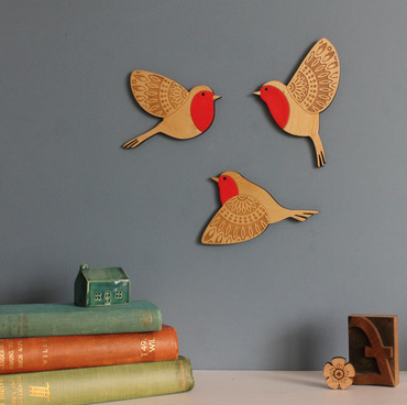 Wooden Flying Bird Wall Hanging Decoration Wall Pendant - Image 5