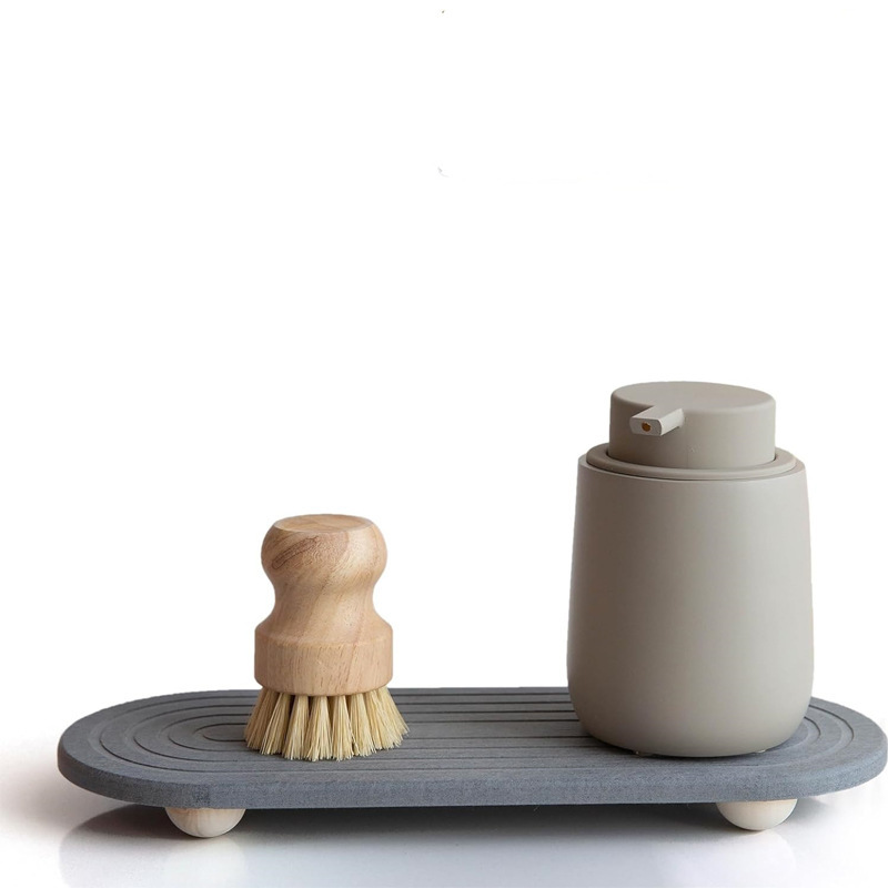 Drain Coaster Bamboo Feet Bathroom Quick-drying Water Tank Rack