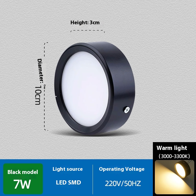 Non Perforated Ceiling Mounted Black Diffuse Hallway Ceiling Light - Image 27