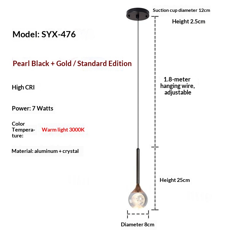 Creative Art Moon Pendant Lamp - Image 3