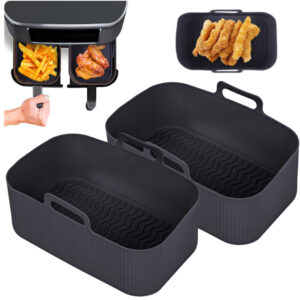 Square Air Fryer Silicone Baking Tray