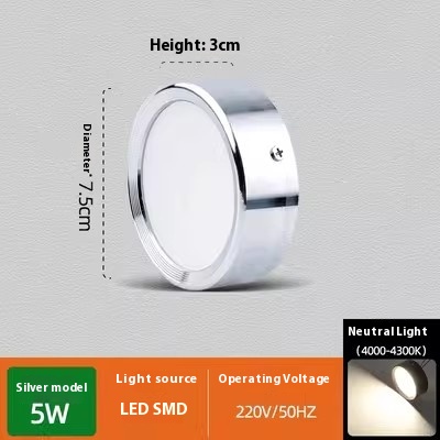 Non Perforated Ceiling Mounted Black Diffuse Hallway Ceiling Light - Image 23