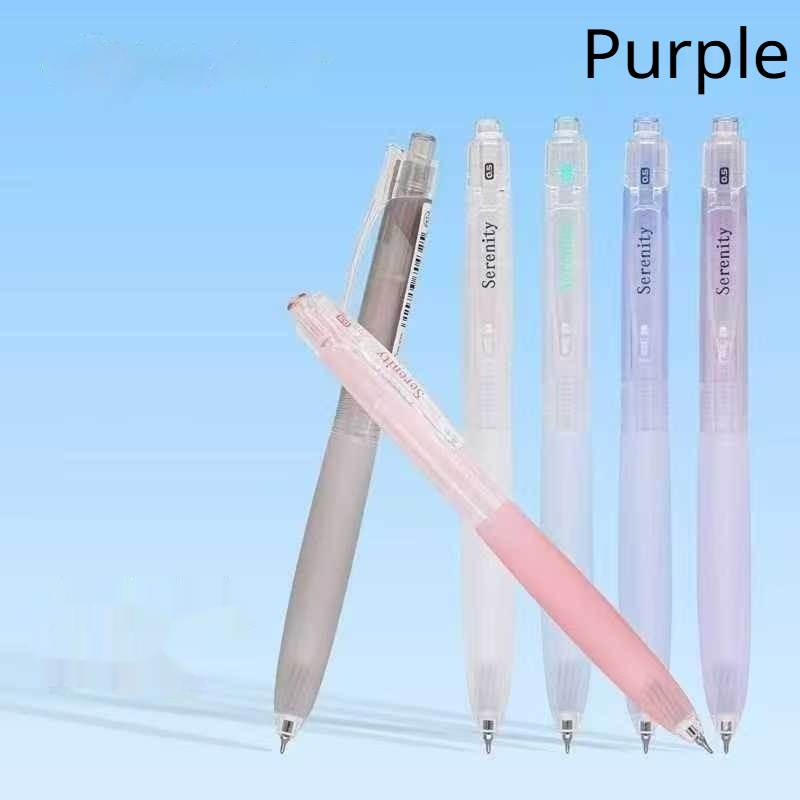Soft-sleeve Silent Click-action Ballpoint Pen