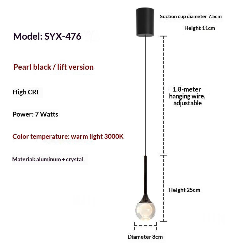 Creative Art Moon Pendant Lamp - Image 2