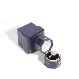 Retro European Mini Portable Octagonal Jewelry Box