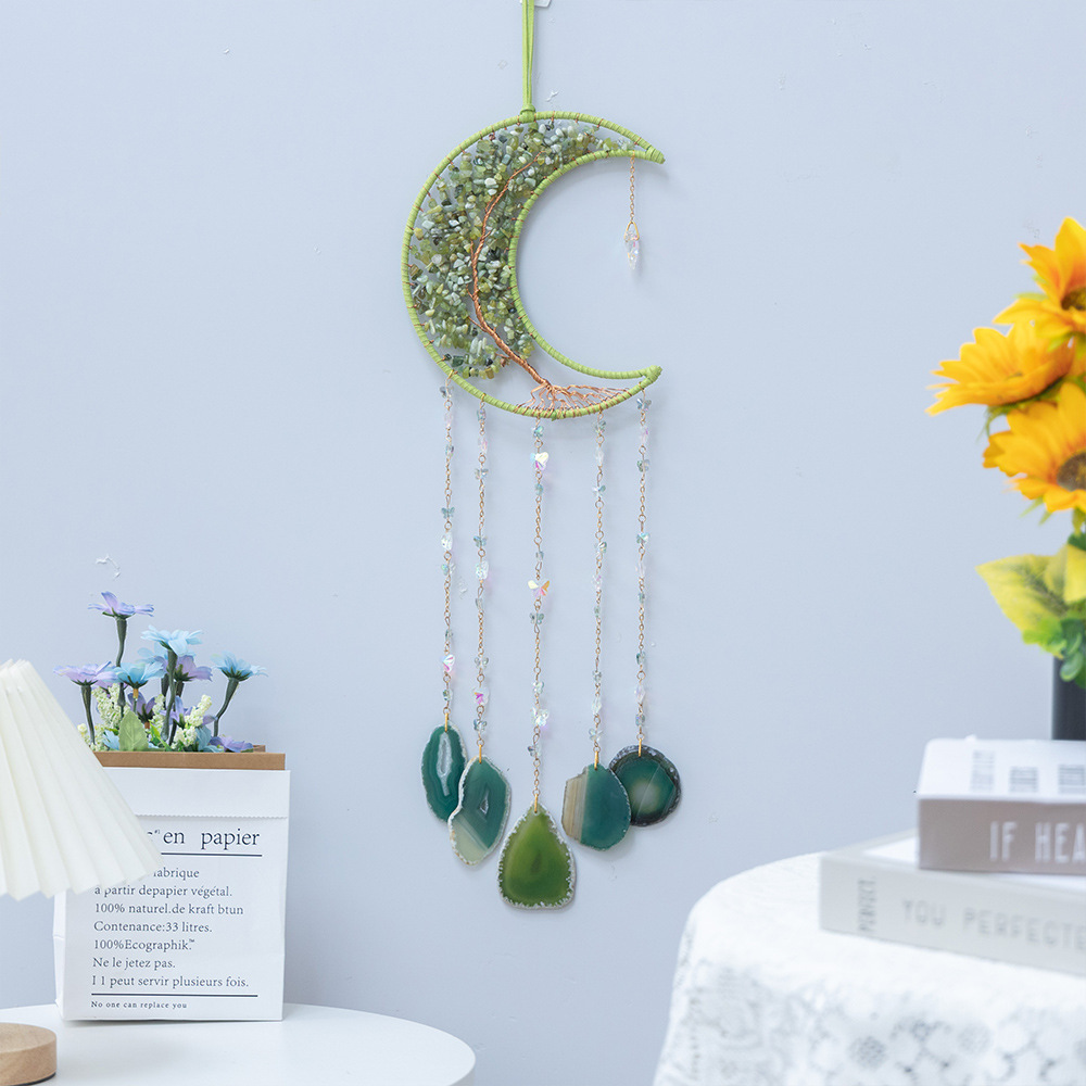 Natural Agate Crystal Crushed Stone Dream Catcher - Image 14