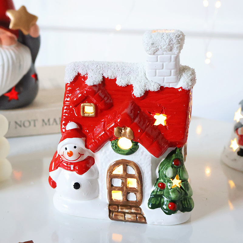 Santa Claus Hollow Ambience Light Christmas Tree Bell Decorative Pendant - Image 8