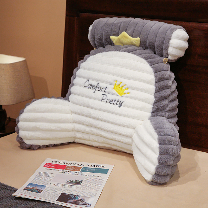Cartoon Artificial Rabbit Fur Large Backrest Balcony Couch Pillow Removable And Washable - Image 11
