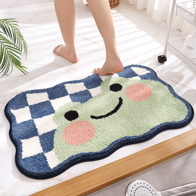 Flocked Home Doormat Bathroom Rug Absorbent Non-slip Mat Bedroom Foot Pad - Image 13