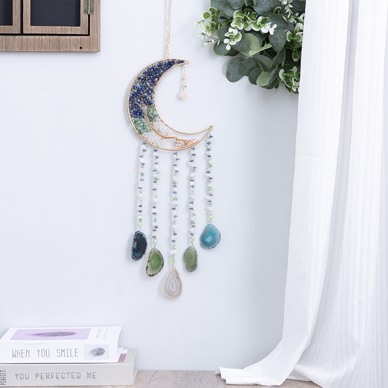 Natural Agate Crystal Crushed Stone Dream Catcher - Image 10
