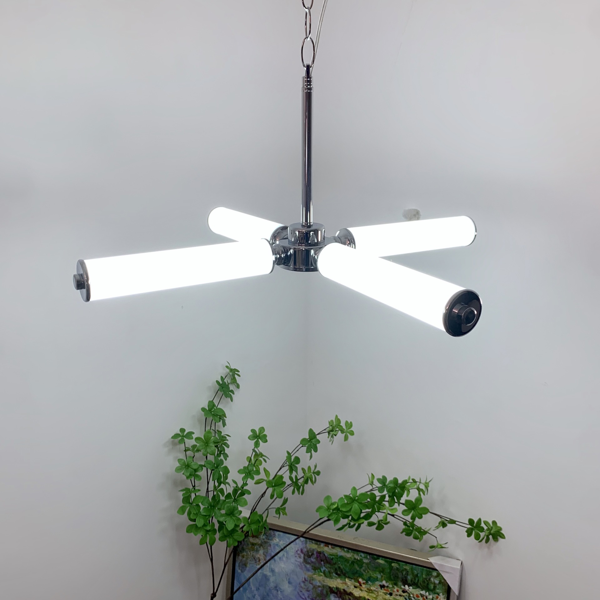 Acrylic Tree Branch Bar Lamp Wrought Iron Bedroom Creative Chandelier - Image 2