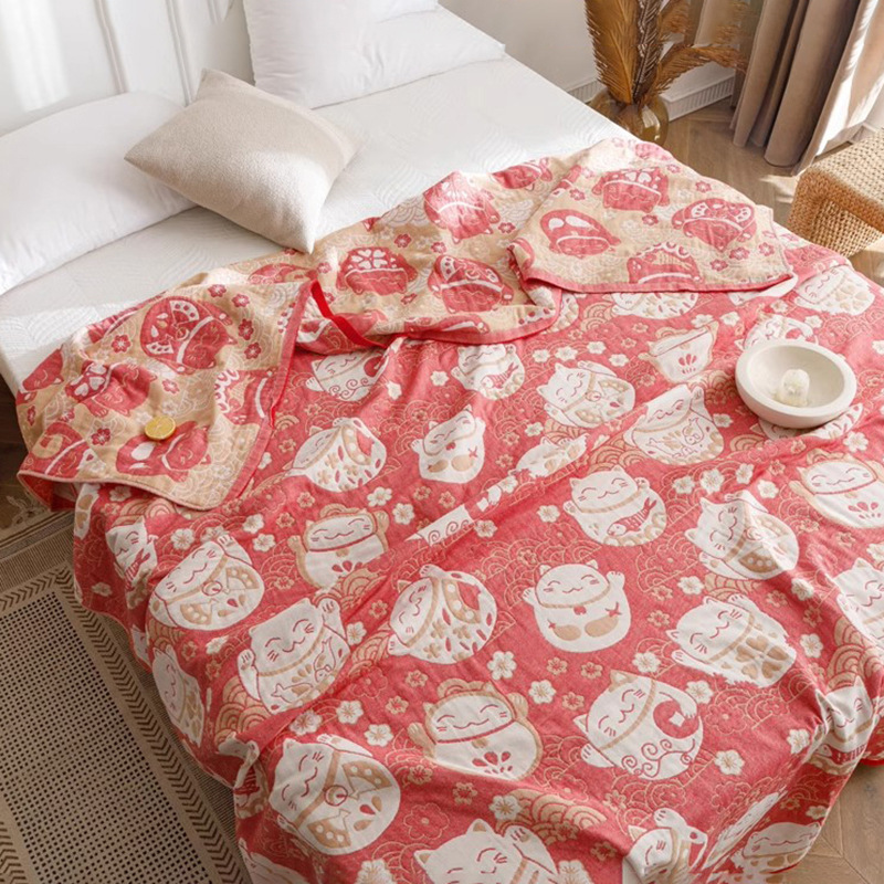 Five-layer Thickened Gauze Towel Blanket