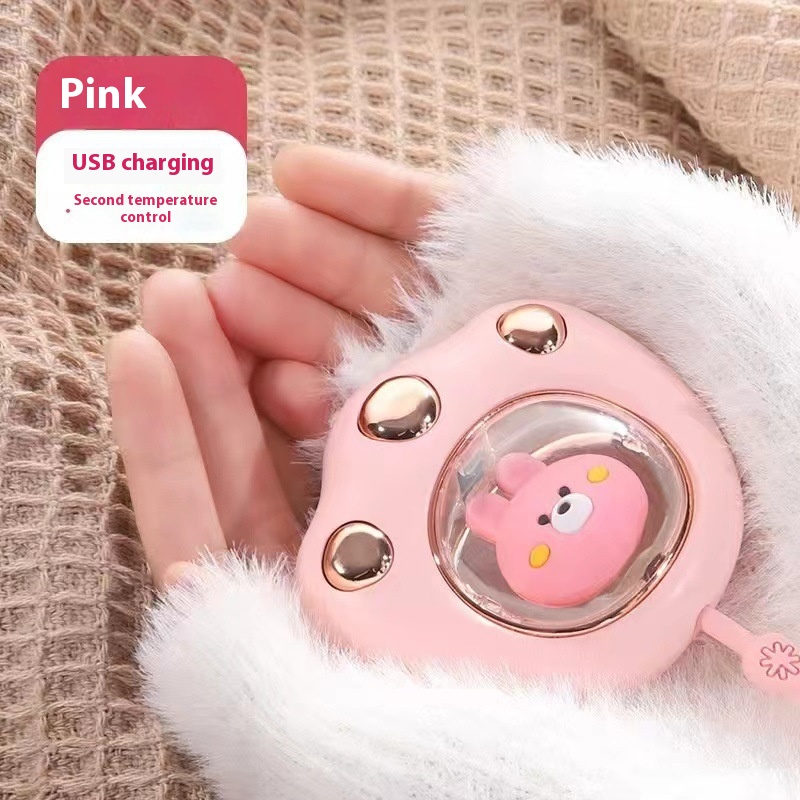 Hand Warmer Power Bank Usb Digital Display Portable Mini Heating Pad - Image 6