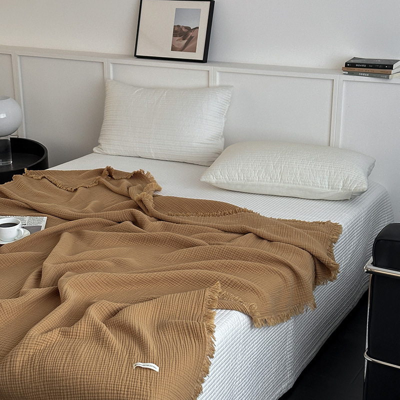 Tassel Towel Pure Cotton Four-layer Gauze Cover Blanket