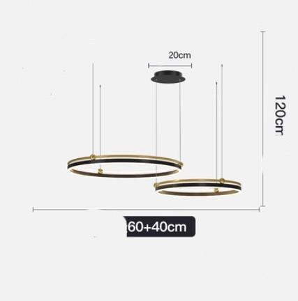 Chandelier Living Room Brushed Aluminum Bedroom Study - Image 12