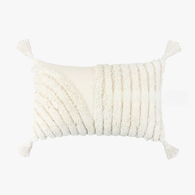 Geometric Patterned Waist Support Pillow Decorative Lumbar Cushion For Sofa Bed Chair Backrest Home Decor - Image 7