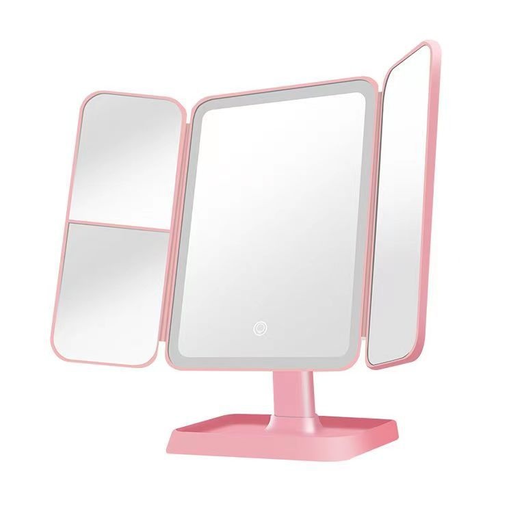 Thin Large Double Door Folding Makeup Mirror - Image 3