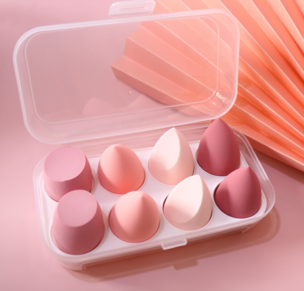 Beauty Eggs-4 compartments-Matcha Series-Polyurethane-4 pcs-1 box - Image 3