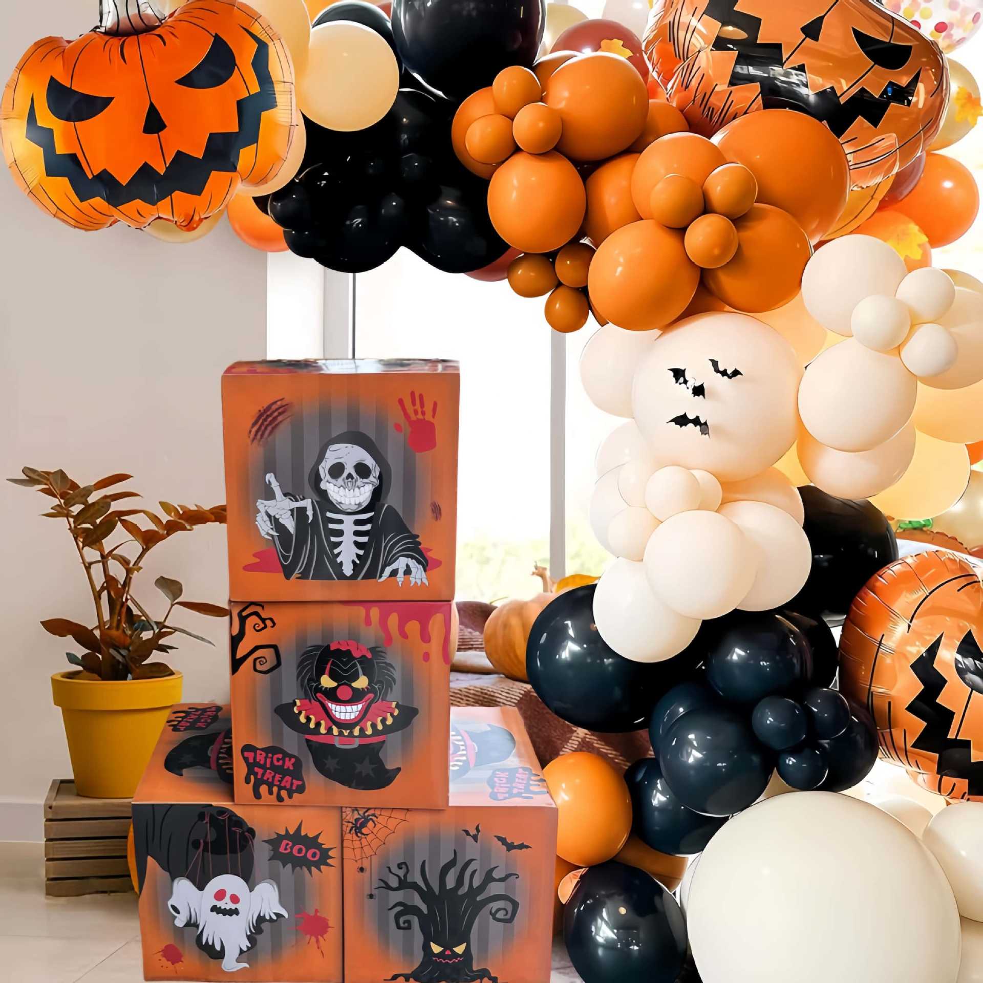 Blood Wine Bottle Aluminum Balloon Halloween Party Decoration Layout
