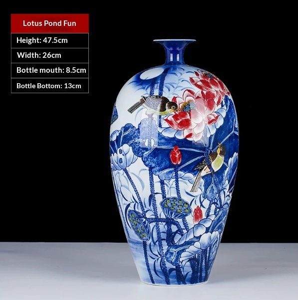 Chinese-style Ceramic Vase Ornament For Living Rooms And Offices - Image 2