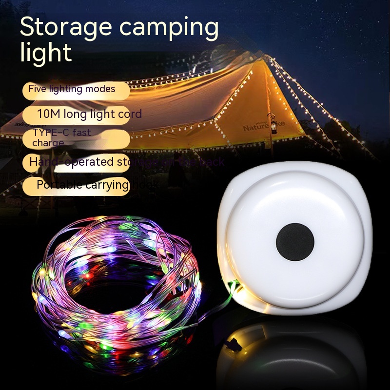 LED Christmas Festival Rechargeable Outdoor Camping Tent String - Image 4