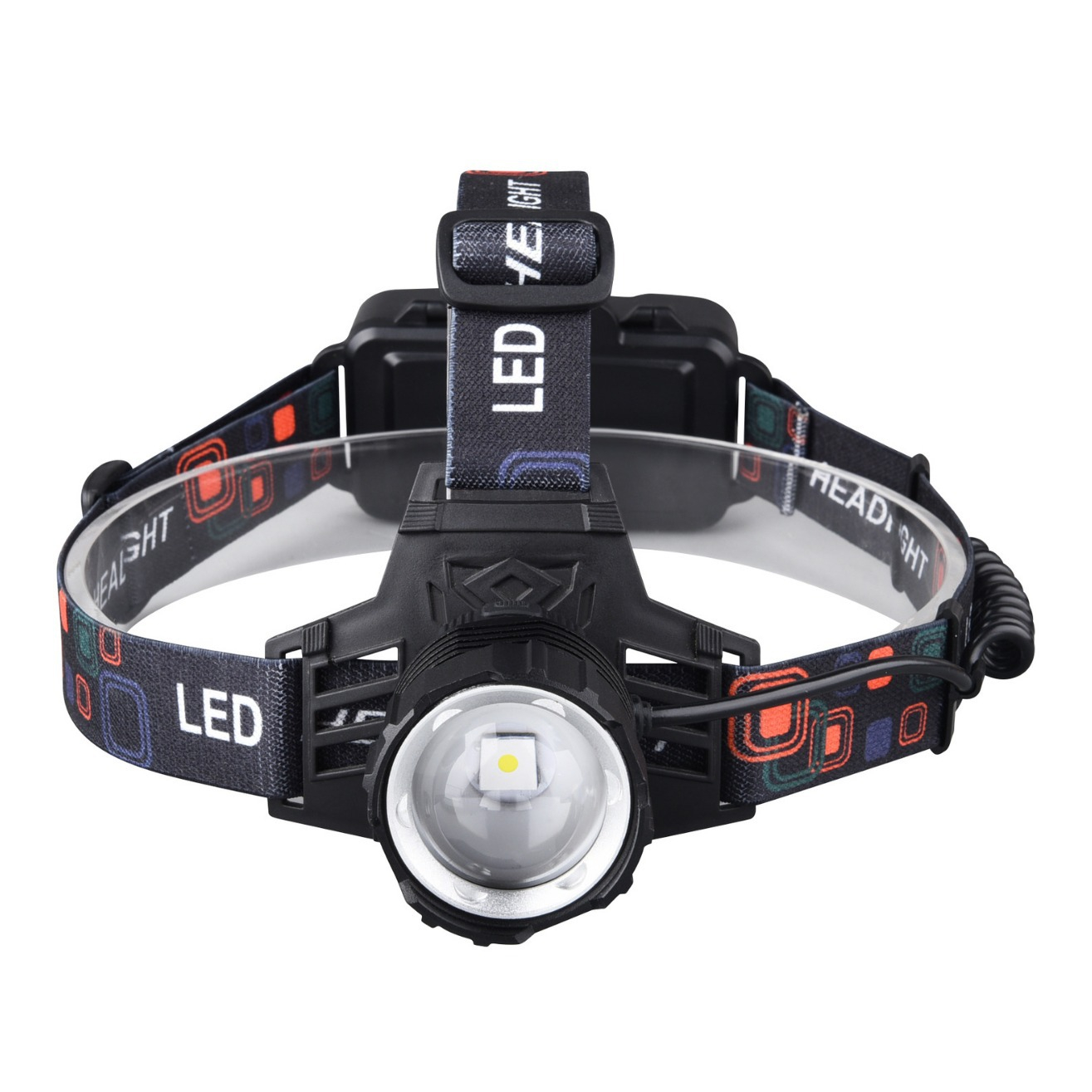 T6 white light green light red light zoom headlight - Image 3