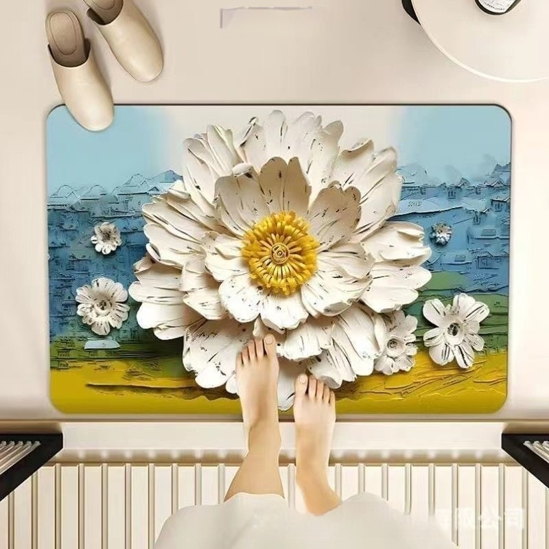 Strictly Selected Household Diatom Ooze Foot Mat Bathroom Non-slip Mat Quick-drying Absorbent - Image 8