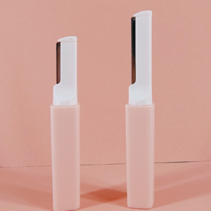 Light luxury eyebrow trimmer-pink-6crd stainless steel-2 pieces