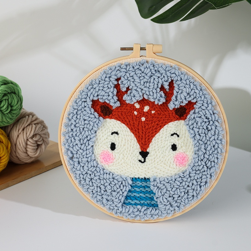 Handmade Embroidery Material Package Needle Children Beginners Stamp String Art Decoration - Image 5