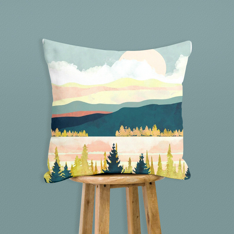 Creative Digital Print Mountains Pillowcase - Image 4