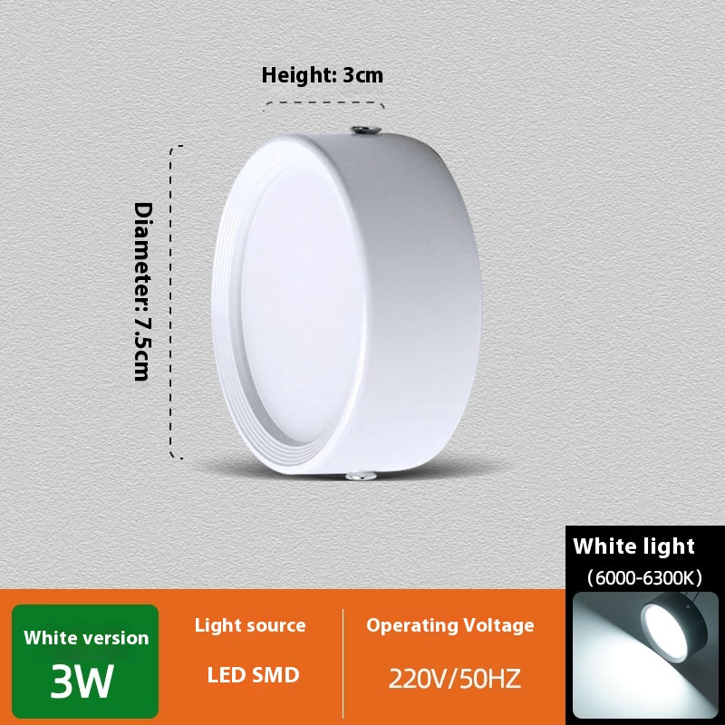 Non Perforated Ceiling Mounted Black Diffuse Hallway Ceiling Light - Image 4