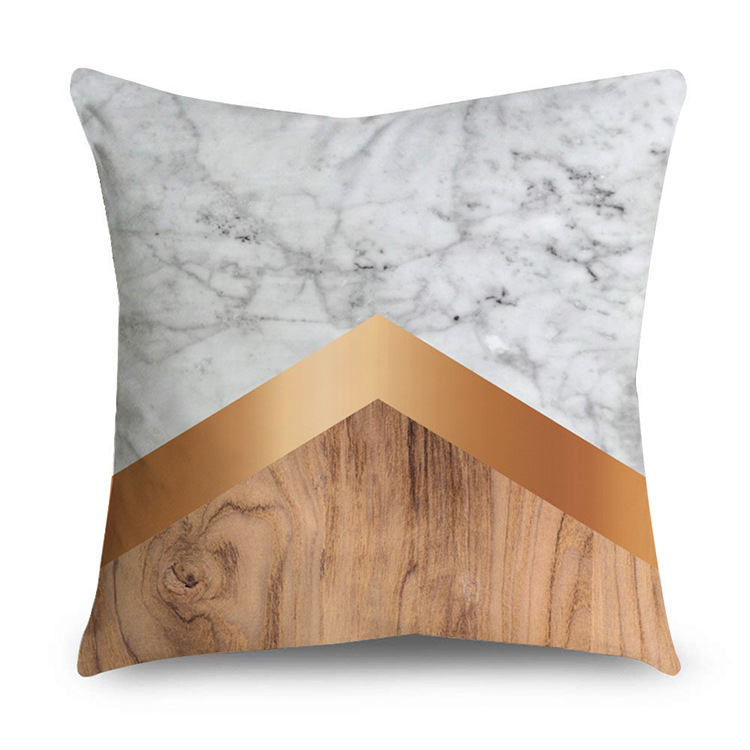 Rose Gold Polyester Pillow Cover Black Gold Element Cushion Throw Pillowcase - Image 26